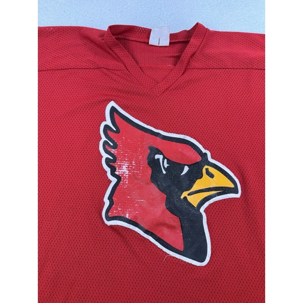 Vtg Red Louisville Cardinals NCAA Ice Hockey Jersey Mens Size XXL Read